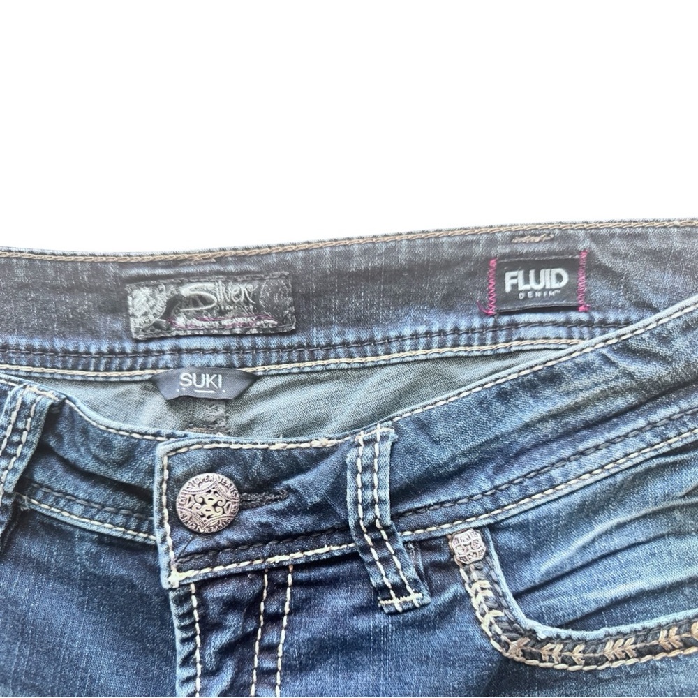 🚨Women’s Silver Jeans Blue Suki MID Slim boot Denim Jeans 👖 - Picture 4 of 5